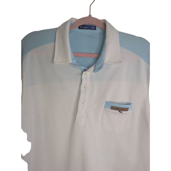 Bundle of Doublju Men's Polo Shirts Short Sleeve Light Blue & Gray Soft Sz XL - Picture 6 of 11